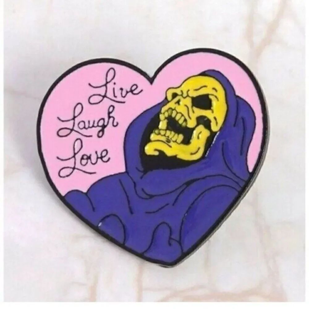 3/20 Skeletor Live Laugh Love Enamel Pin